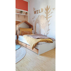 Slon - Drevená Nástenná Dekorácia v Safari štýle Veľkosť s - 100cmx98cm - Nástenná - Cut It Now