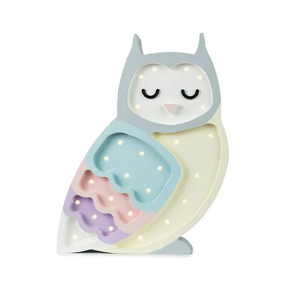 Owl Lamp - Little Lights - Wooden Lamps