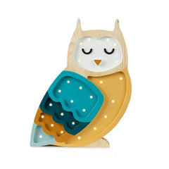 Owl Lamp - Little Lights - Wooden Lamps