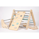Schwedische Kletterwand – Leiter und Kletterdreieck 2-in-1 - Pikler - Leg&go