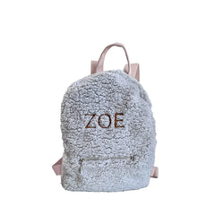 Backpack with Embroidered Name - Gray - Muzpony - Backpacks