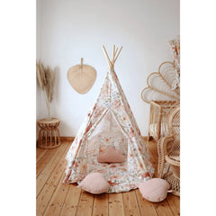 Teepee Stan s Podložkou - Kvetinová Sila - Moi Mili