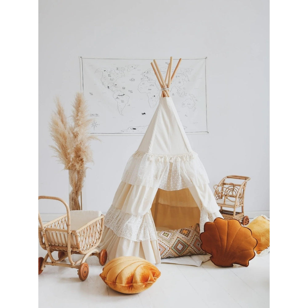 Tenda Teepee con tappetino - Stile vintage - Moi Mili