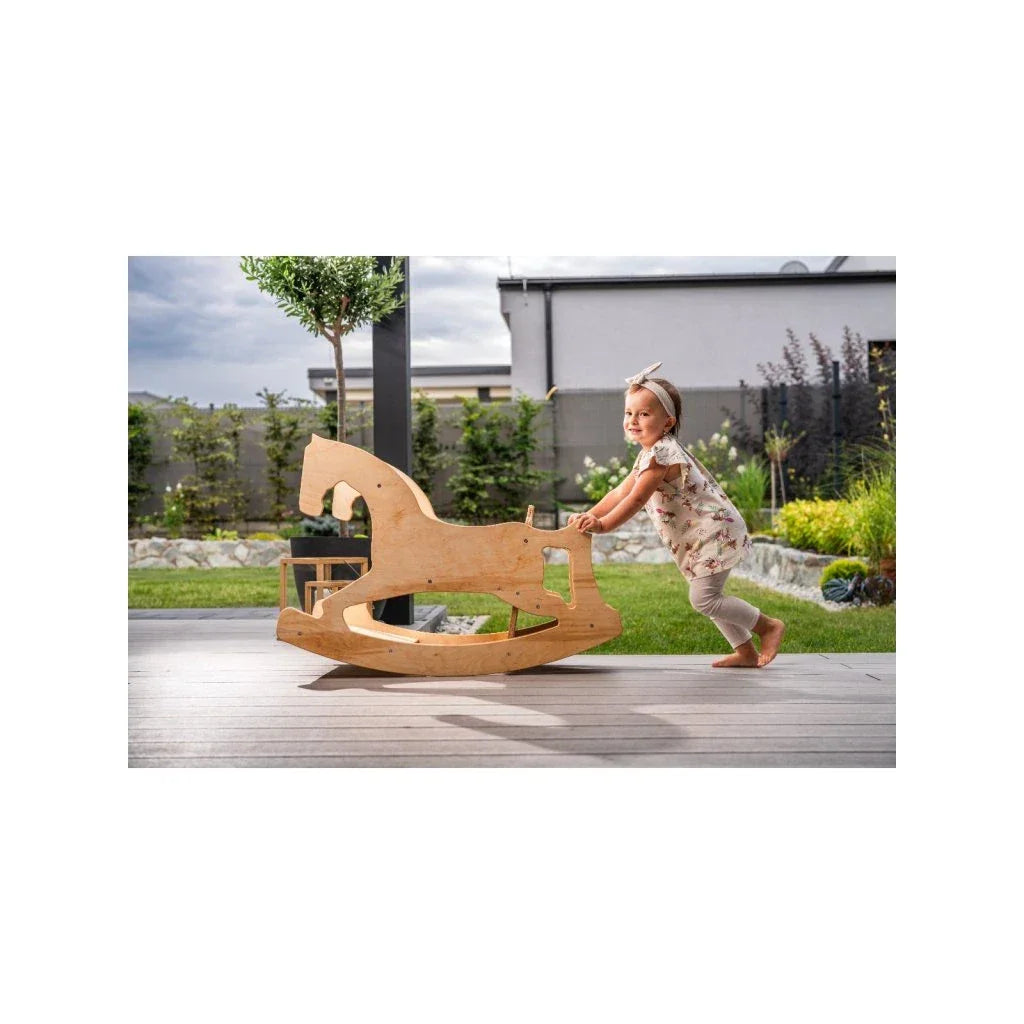 Trio Schommelpaard - Hoge Kruk - Creatief Tafelblad - Paard & Kruk Tafel - Triotoys