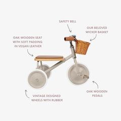 Tricycle Vintage - Beige - Banwood - Tricycles