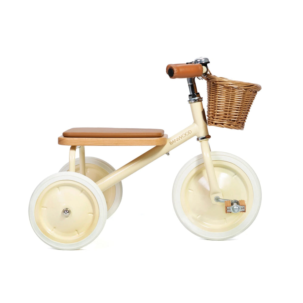 Vintage Drie-wieler - Crème - Banwood - Drie-wielers