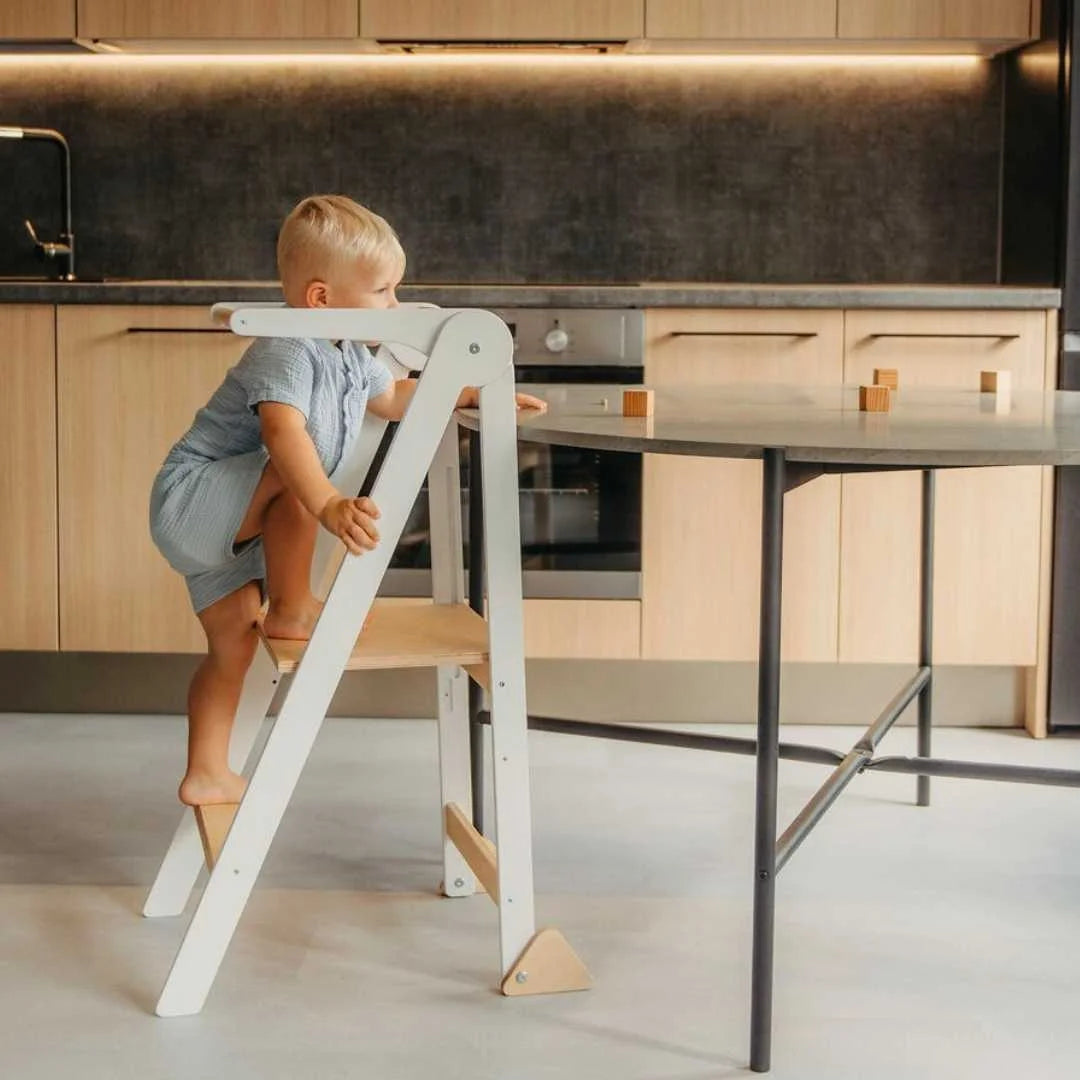 Montessori-oppitorni irrotettavalla kaiteella - Leg&go