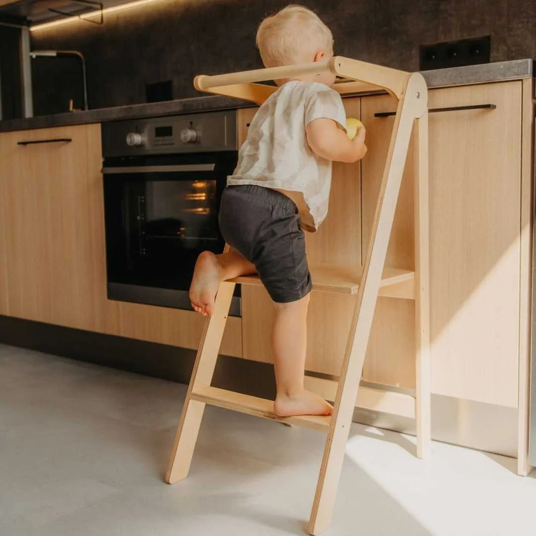 Montessori-oppitorni irrotettavalla kaiteella - Leg&go