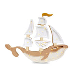 Lampada a forma di barca di balena - Piccole luci - Lampade in legno