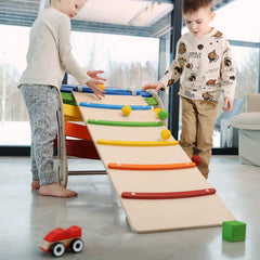 Ekstra stor klatre- og glidebane til klatrebue og gyngestol - Montessori Rockers - Katehaa