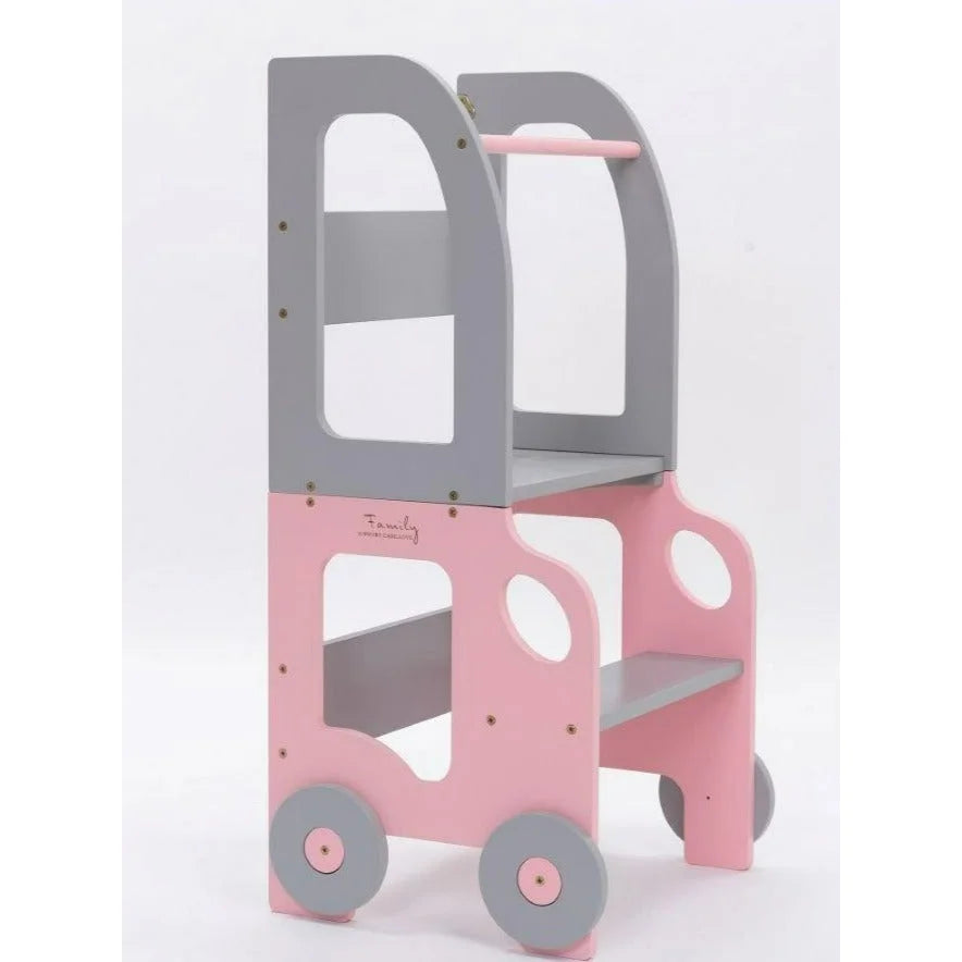 Zábavná Koliesková Učiaca Veža - Auto - Learning Tower - Family-scl