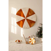 Gold Candy Christmas Round Patchwork Mat - Moi Mili - Mats