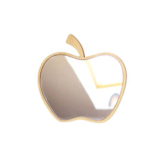 Apple Mirror - Safe Acrylic and Wooden Mirror for Kids - 30cmx30cm - Wall Decoration - Cut It Now