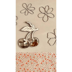Cherry Mirror - Children's Safety Acrylic and Wooden Mirror - 30cmx30cm - Wall Decoration - Cut It Now