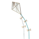 Kite Mirror - Safe Acrylic and Wooden Mirror for Kids - 32cmx21cm - Wall Decoration - Cut It Now