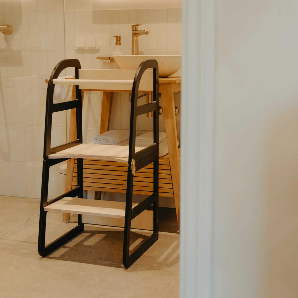 2v1 Transformovateľná Kuchynská Stolička - Veže - Leg&go