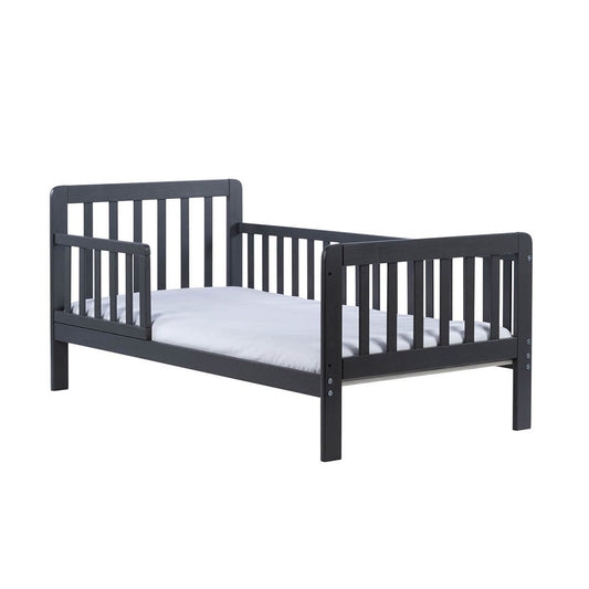Detská posteľ so zábranou Drewex Nidum 140x70 cm grafit - Detský nábytok|Detské postieľky a postele|Detské postieľky s bočnicou - DREWEX - KiiDS.SHOP