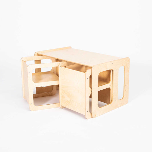 Montessori weaning table and 2 chair set - Weaning table - Sweet Home From Wood - KiiDS.SHOP