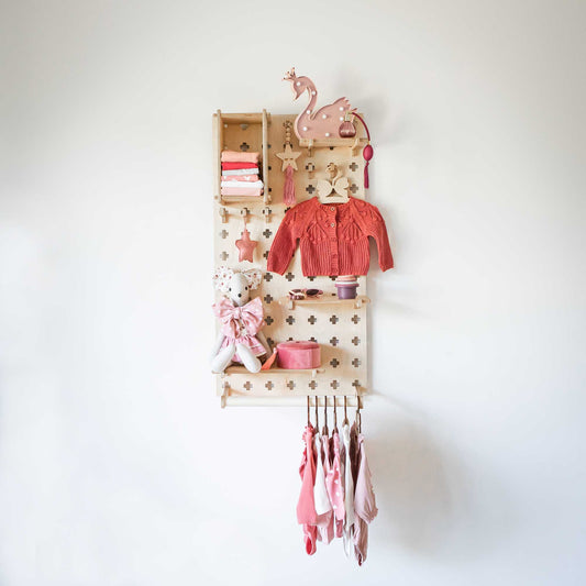 Pegboard with Clothes Hanger - Pegboard - Sweet Home From Wood - KiiDS.SHOP
