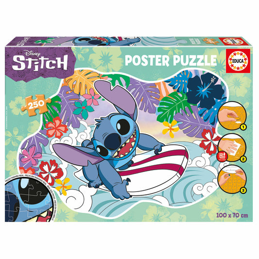 Puzzle Stitch Poster 250 Kusy - Hračky a hry, Puzzle a hlavolamy - Stitch - KiiDS.SHOP