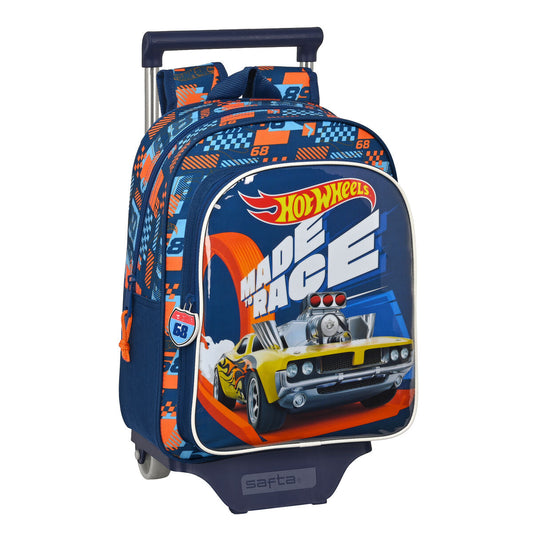 Školská taška na kolieskach Hot Wheels Speed club Oranžová (27 x 33 x 10 cm) - Kancelária a kancelárske potreby, Školský a vzdelávací materiál - Hot Wheels - KiiDS.SHOP