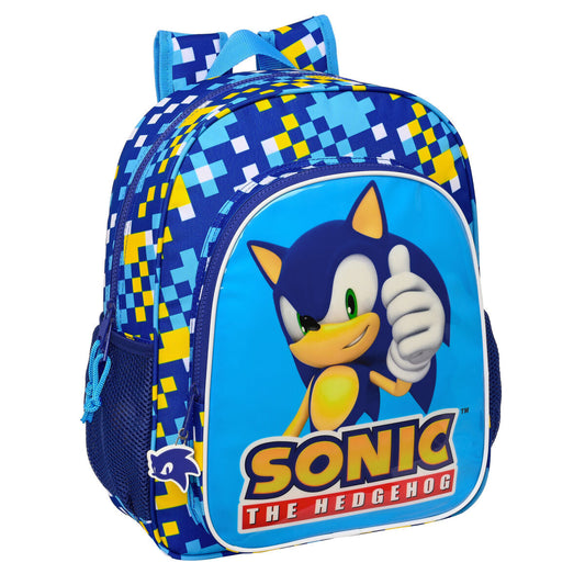 Školský batoh Sonic Speed 32 x 38 x 12 cm Modrá - Kancelária a kancelárske potreby, Školský a vzdelávací materiál - Sonic - KiiDS.SHOP