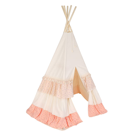 Teepee tent with frills for kids "Forget-me-not" - Teepee tent - Moi Mili - KiiDS.SHOP