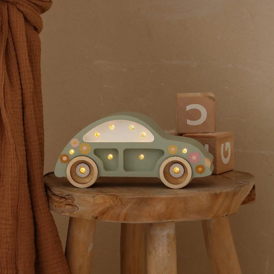 Auto Mini Beetle Lamp - Houten Lampen - Little Lights
