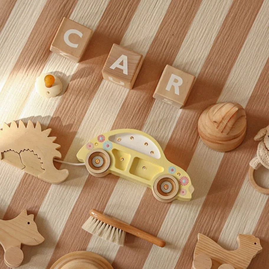 Car Mini Beetle Lamp - Little Lights - Wooden Lamps
