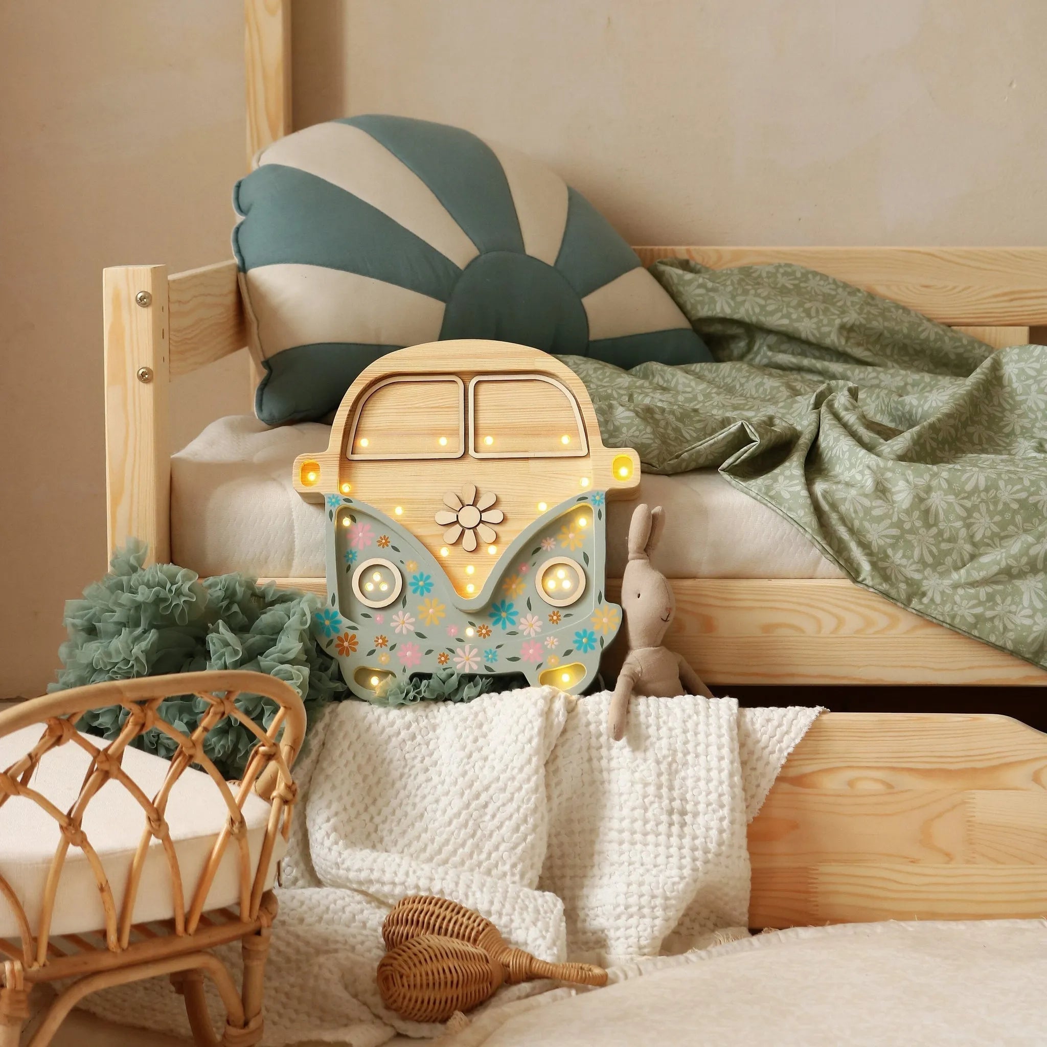 Lámpara de autobús - Luces pequeñas - Lámparas de madera