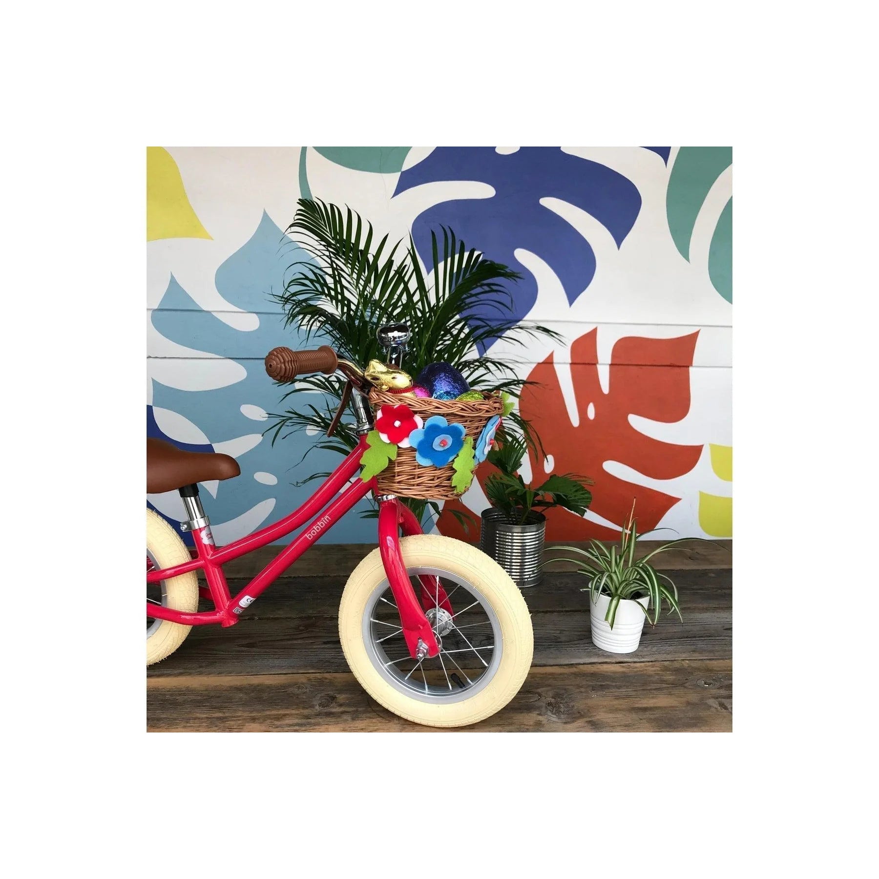 Balančný Bicykel Gingersnap 12’’ - červenoružový - Bobbin - Balančné Bicykle