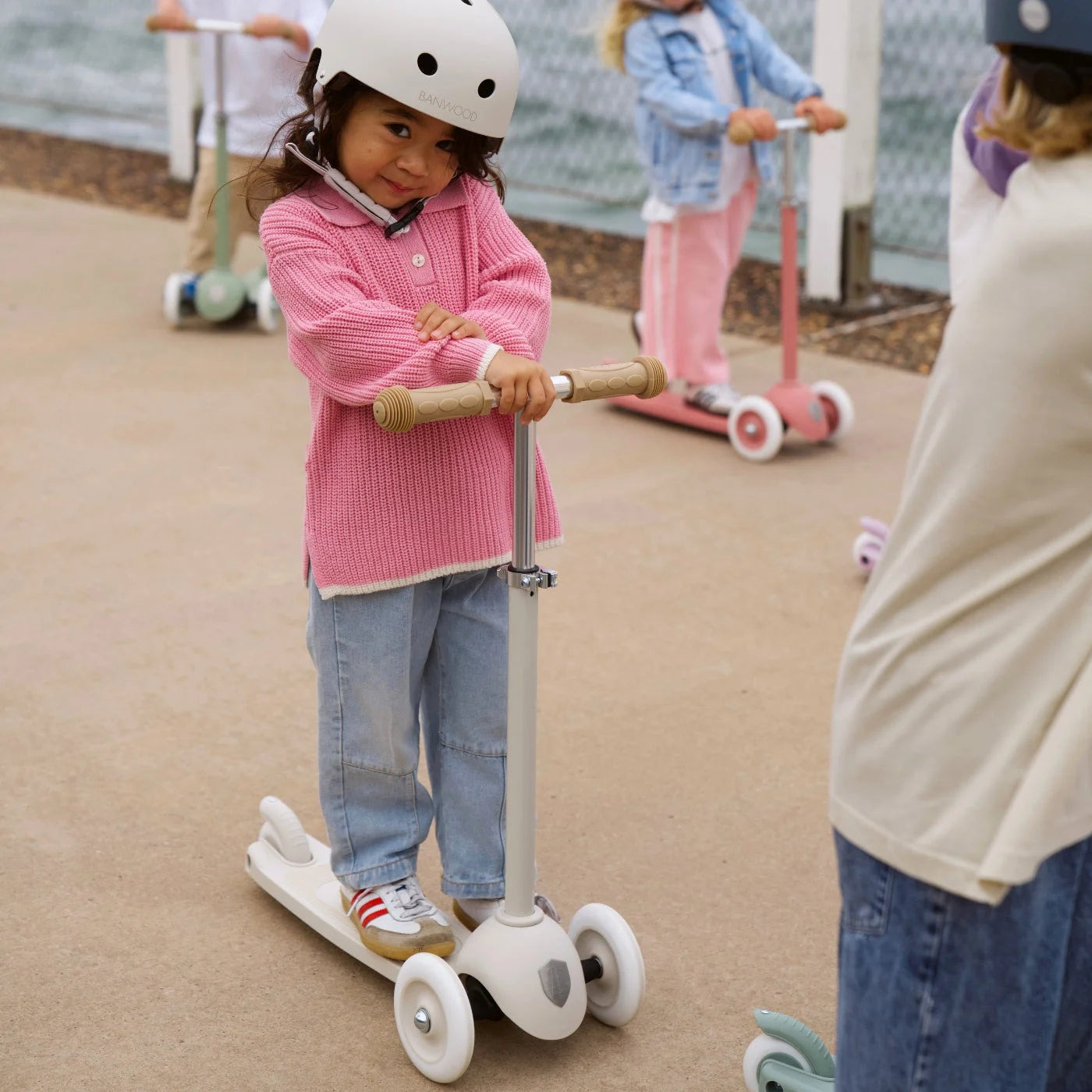 Banwood Eco Trehjulet Scooter - Ivory - Scootere