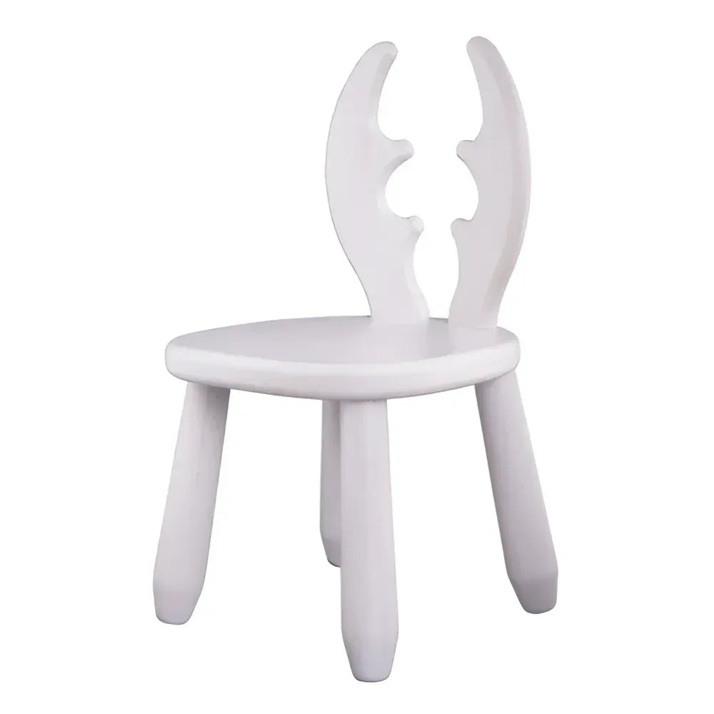 Drevená Detská Stolička White Deer - Drevené a Plastové Sety - Kidozia