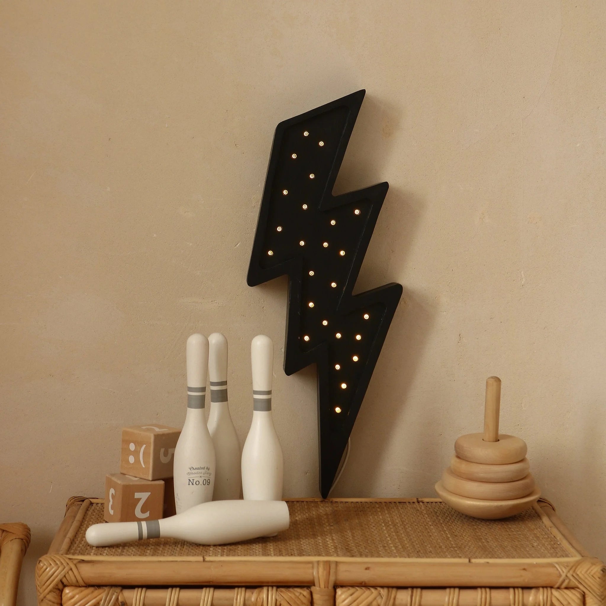 Lightning Lamp - Wooden Lamps - Little Lights