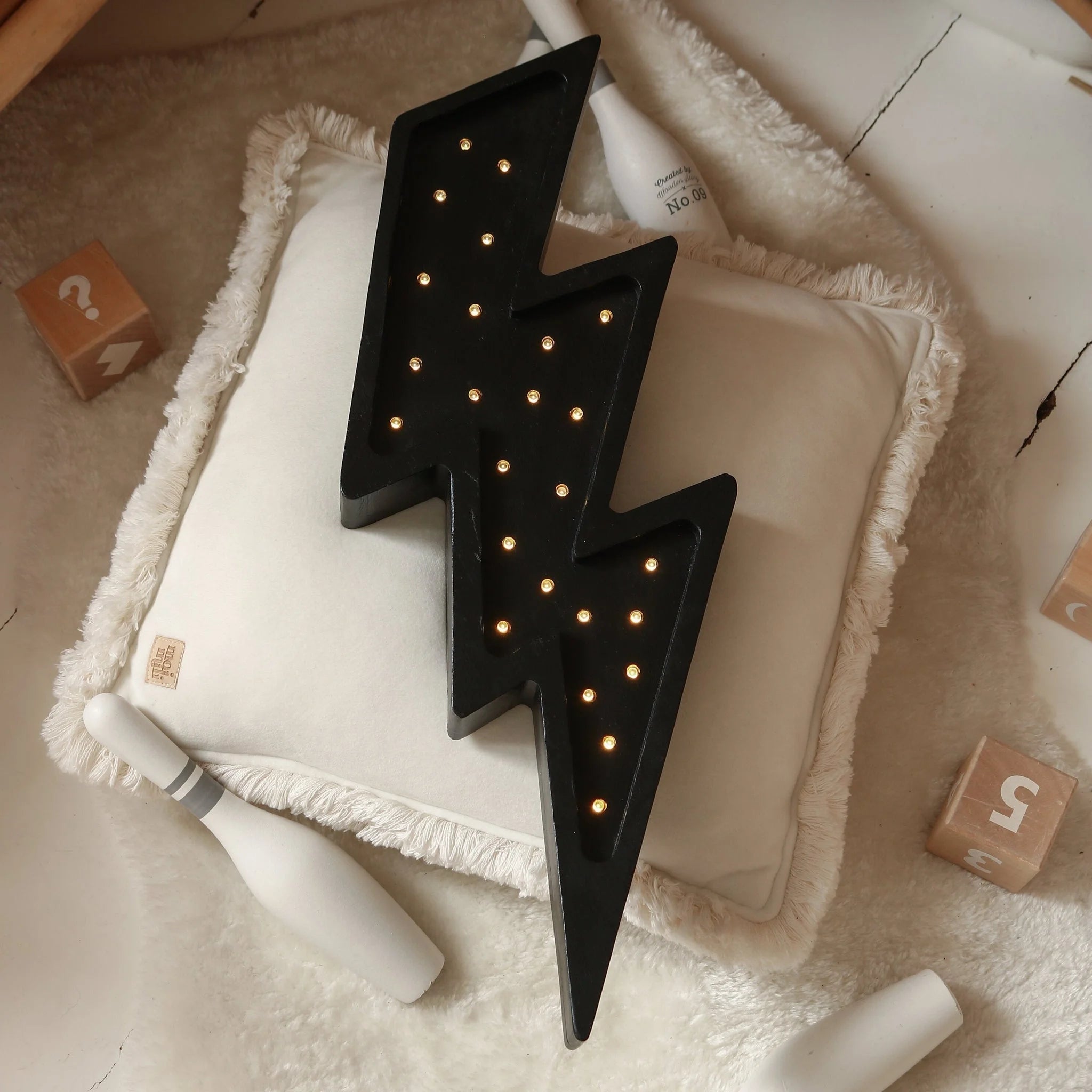 Lightning Lamp - Wooden Lamps - Little Lights