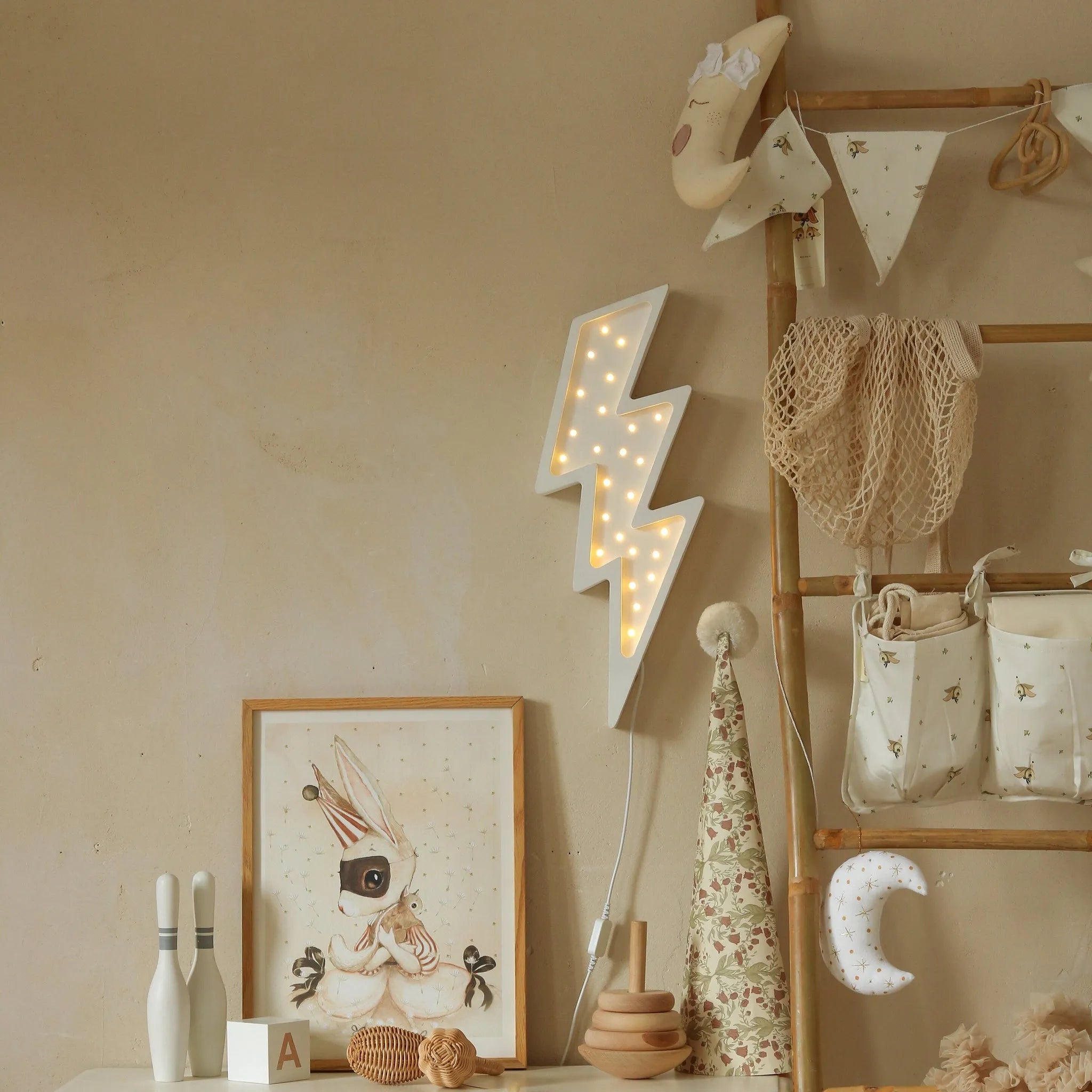 Lightning Lamp - Little Lights - Wooden Lamps