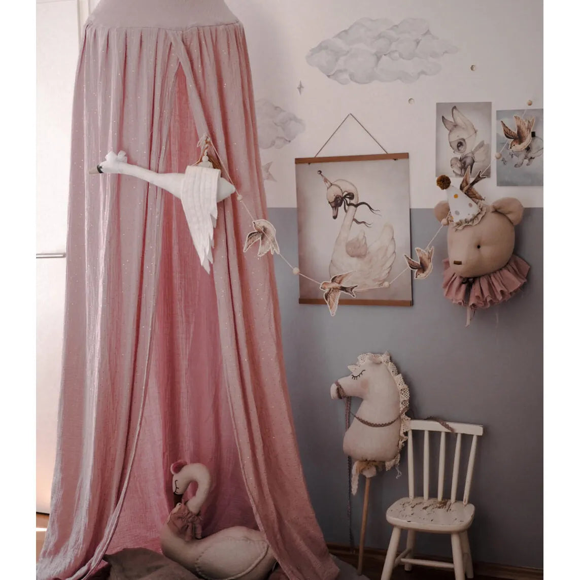 Muslin Canopy - Pale Pink - Muzpony - Canopies