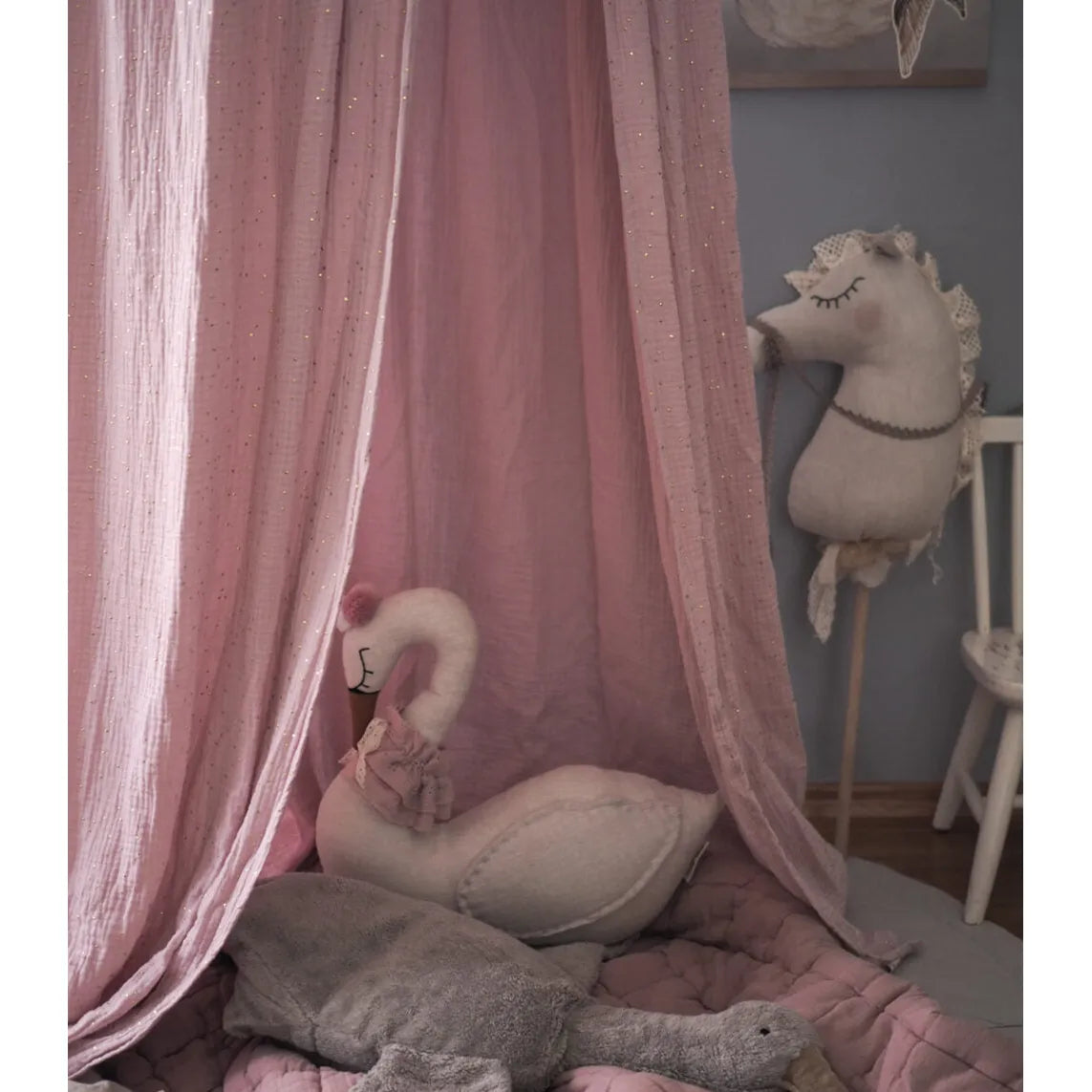 Muslin Canopy - Pale Pink - Muzpony - Canopies