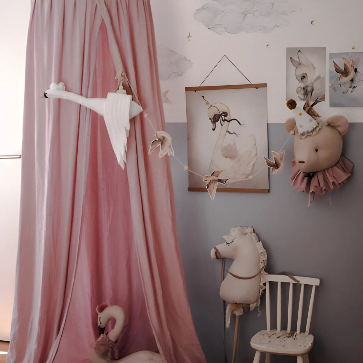 Muslin Canopy - Pale Pink - Muzpony - Canopies