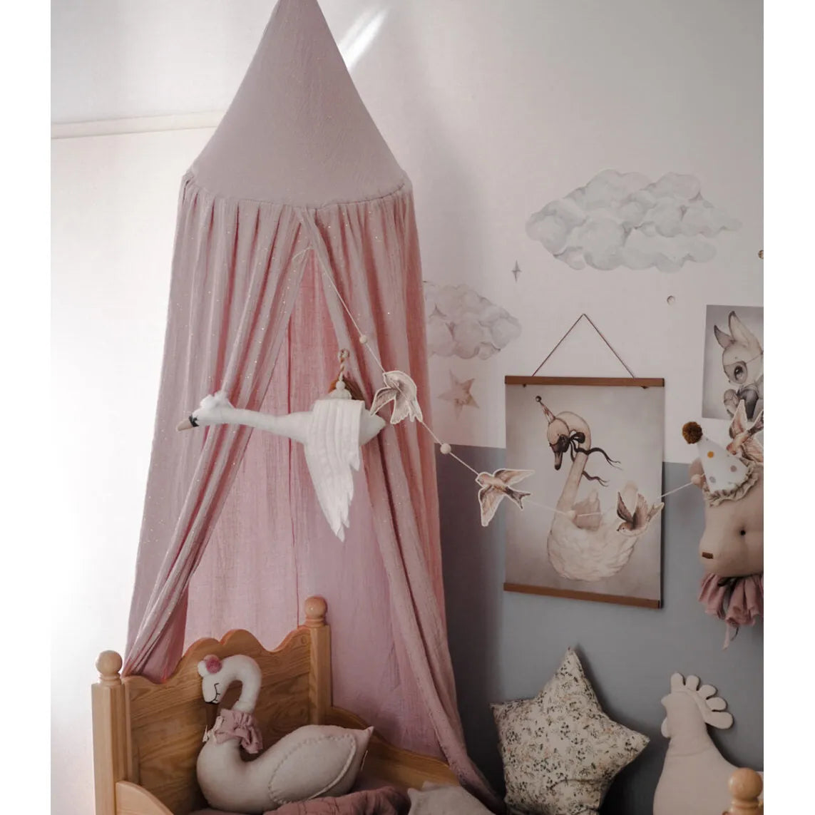 Muslin Canopy - Pale Pink - Muzpony - Canopies