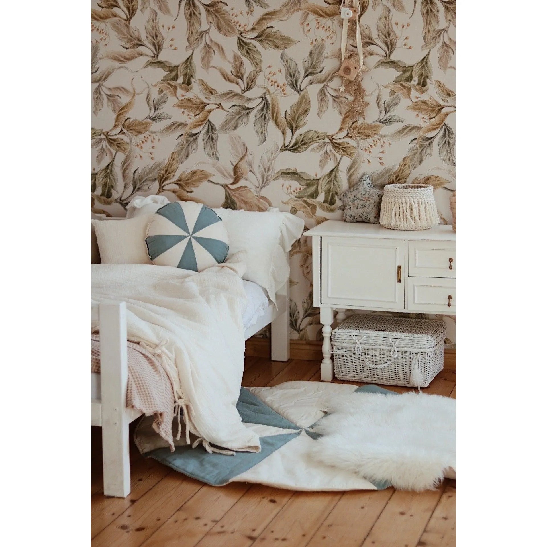 Modrá Cukrovinka Okrúhla Patchworková Podložka - Moi Mili - Podložky