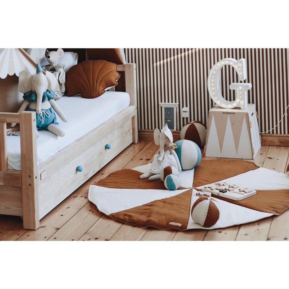 Tapis patchwork rond Caramel Candy - Moi Mili - Tapis