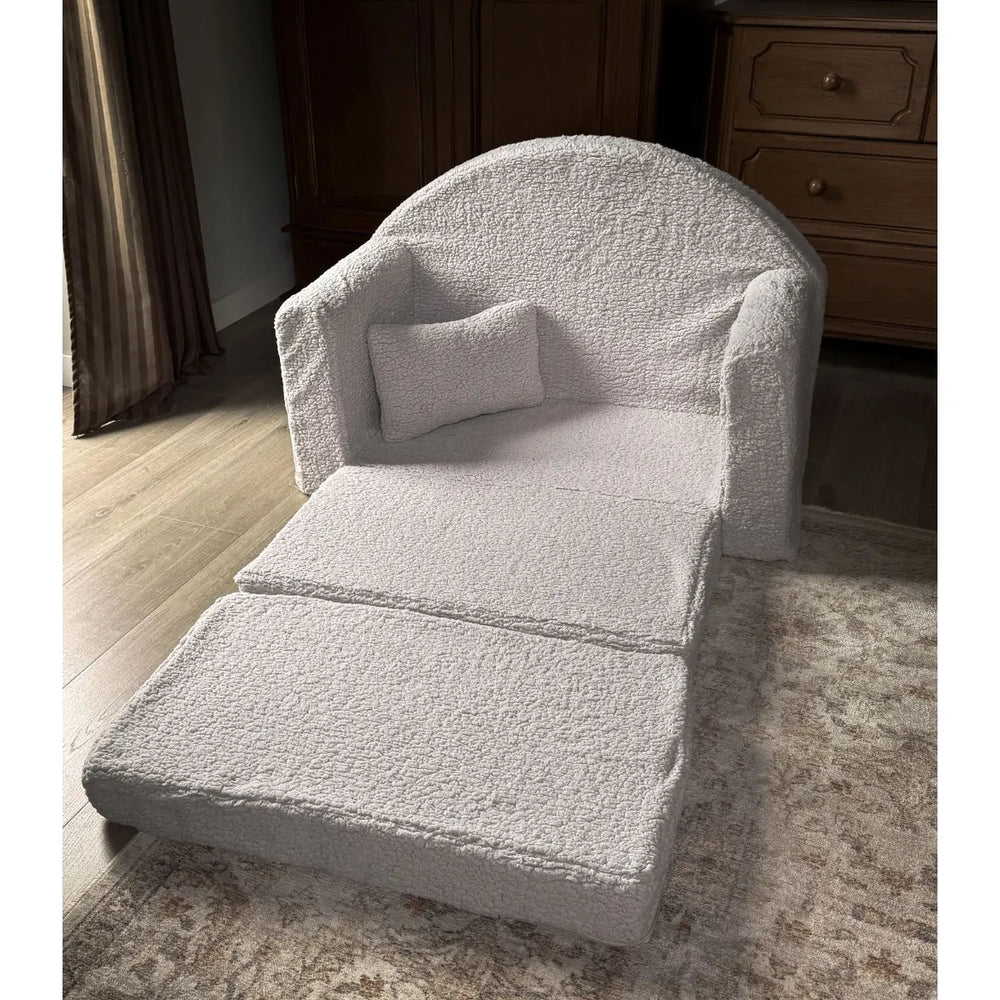 Mini Rozkladacia Pohovka – Sivá - Pohovky - Muzpony