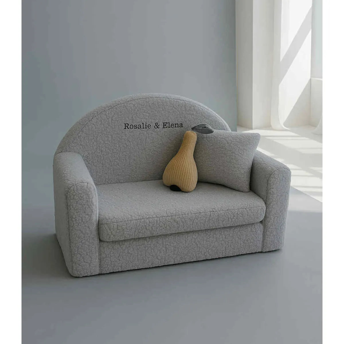 Mini Rozkladacia Pohovka – Sivá - Pohovky - Muzpony