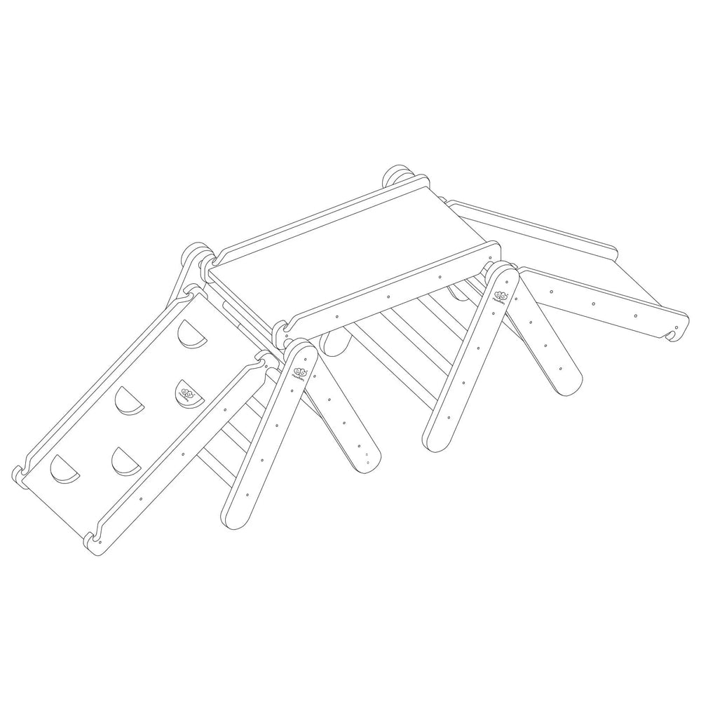 Climbing Triangle for Children with Slide and Climbing Frame - Piklerova - Meowbaby