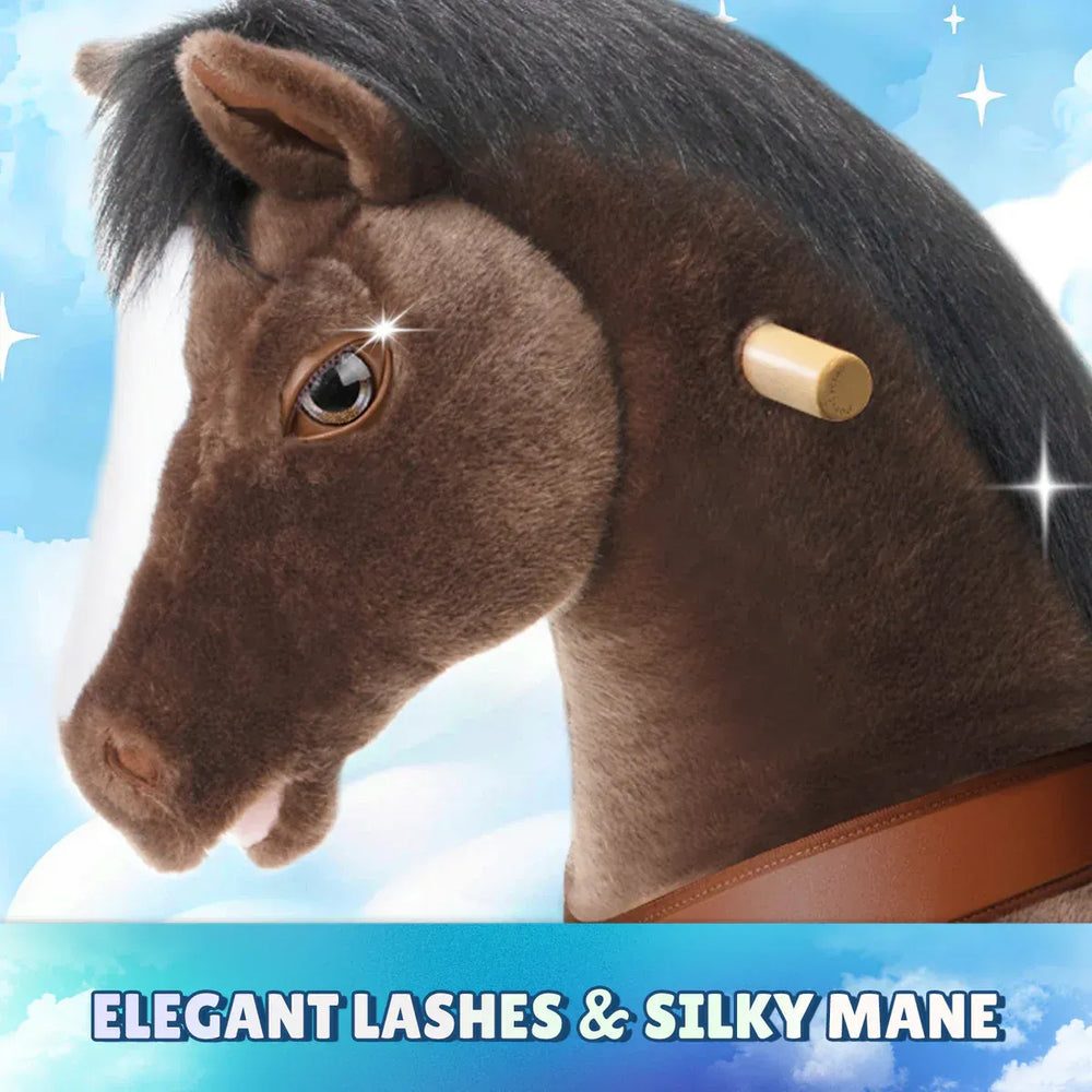 Jazdecký Koník - čokoládovo Hnedý - Model y - Jazdecké Koníky - Ponycycle