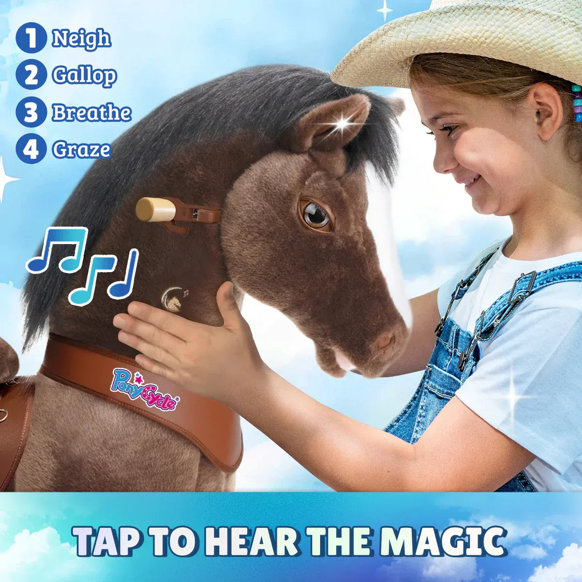 Jazdecký Koník - čokoládovo Hnedý - Model y - Jazdecké Koníky - Ponycycle