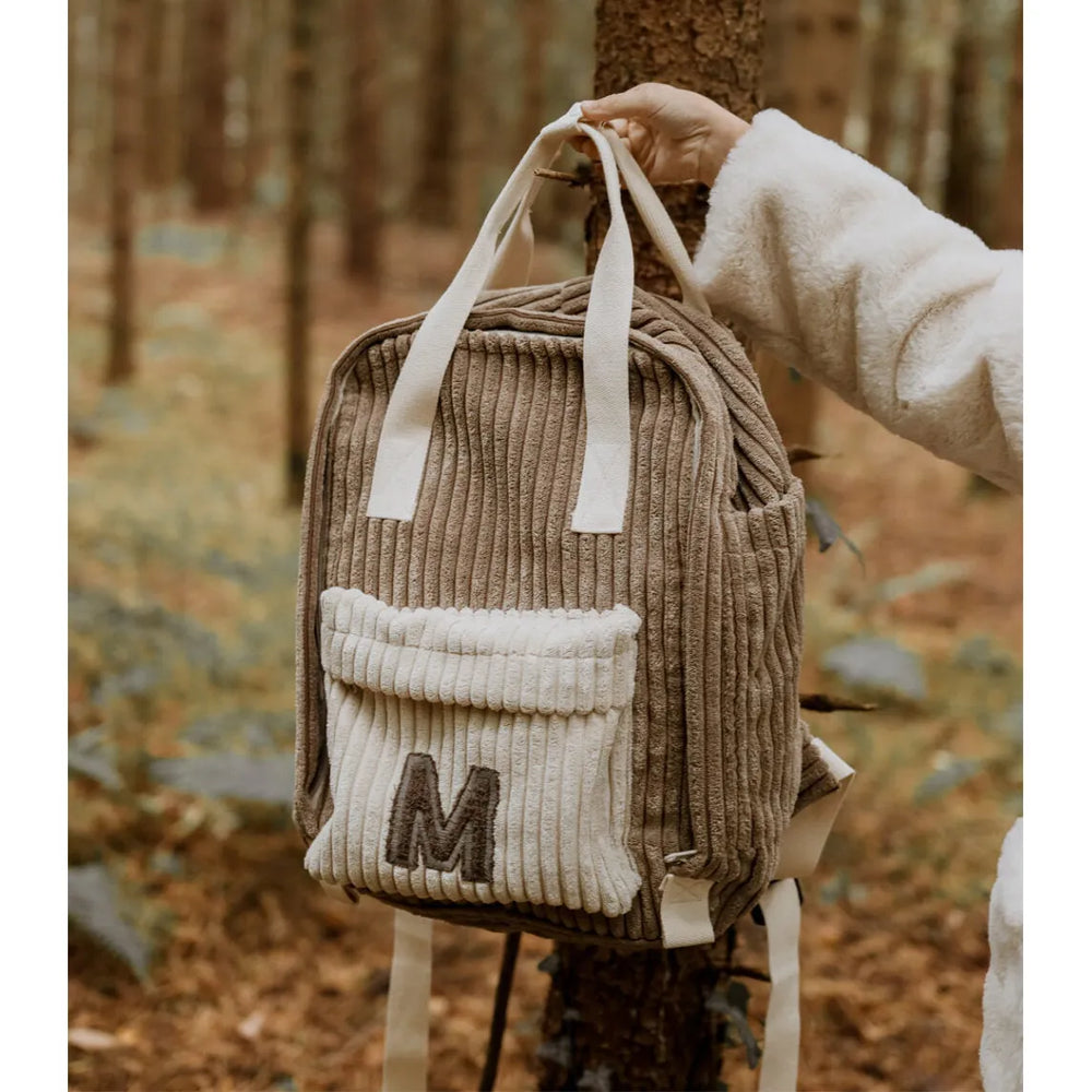 Sac à dos avec lettre - Marron - Muzpony - Sacs à dos avec nom