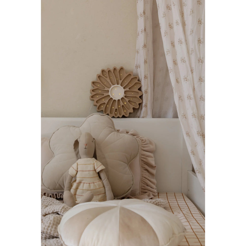 Lampe Daisy Pois Cappuccino - Lampes en Bois - Little Lights