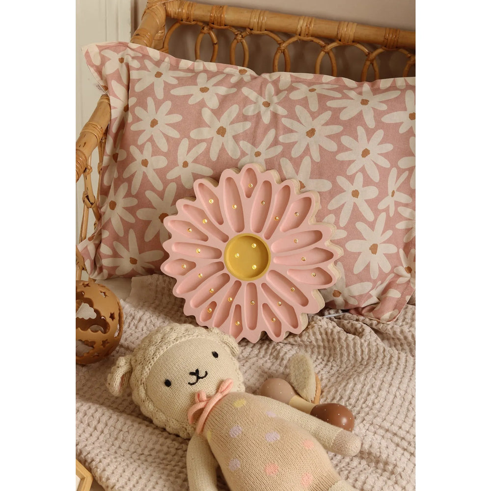 Daisy Lampa Ružová - Drevené Lampy - Little Lights